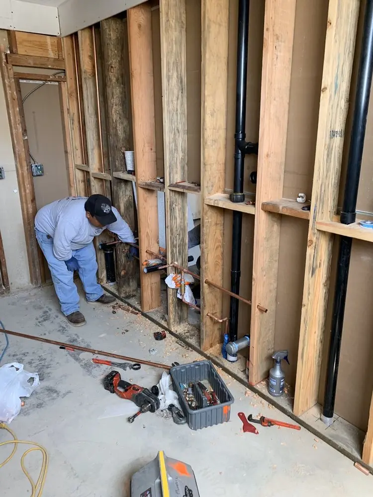 Commercial rough-in plumbing for Gas Line Repair in Eastport